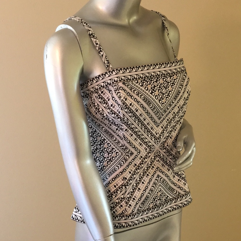 WHBM | STRAPLESS PRINTED BUSTIER TOP - Picture 10 of 14